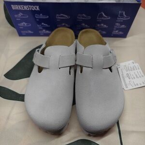 Birkenstock Boston narrow | Cork footbed and suede upper | New with tags